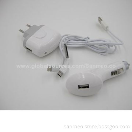 5-in-1 USB charger for iPad mini/iPhone 5, can be used to charge any USB devicesNew